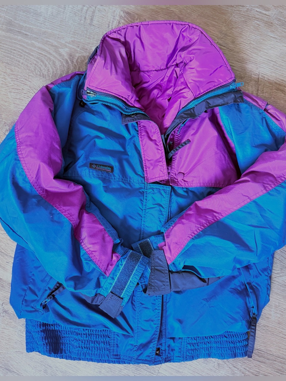 Vintage Columbia Criterion 3-in-1 Reversible Ski Jacket Women’s M 90s Colorblock